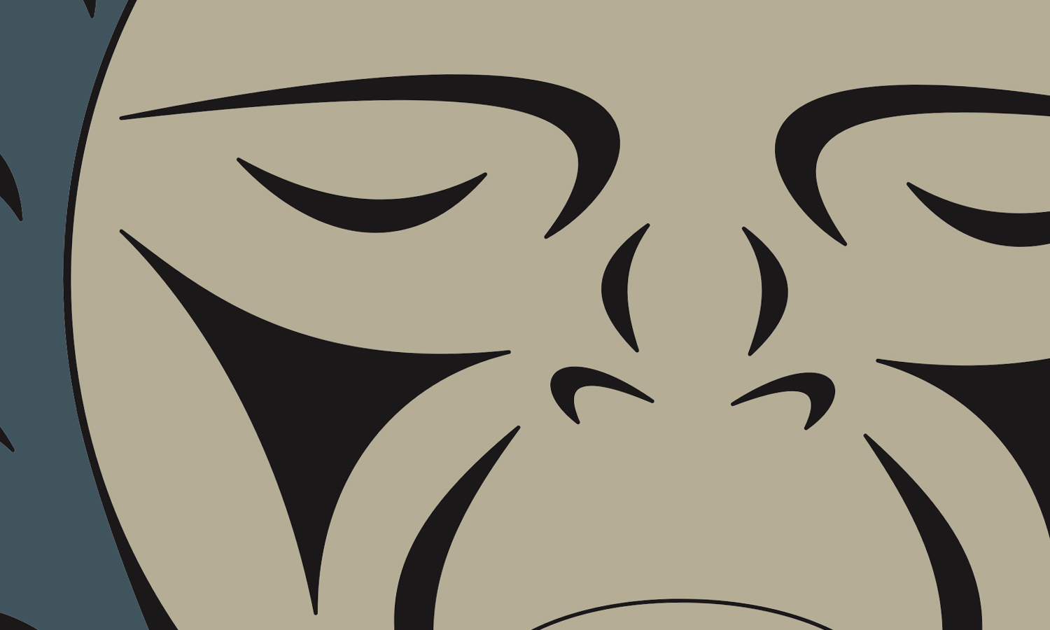 Close up of a coast salish design