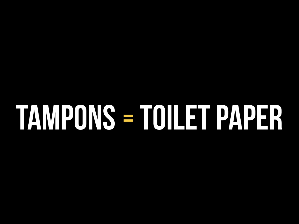 Free tampons slide 14